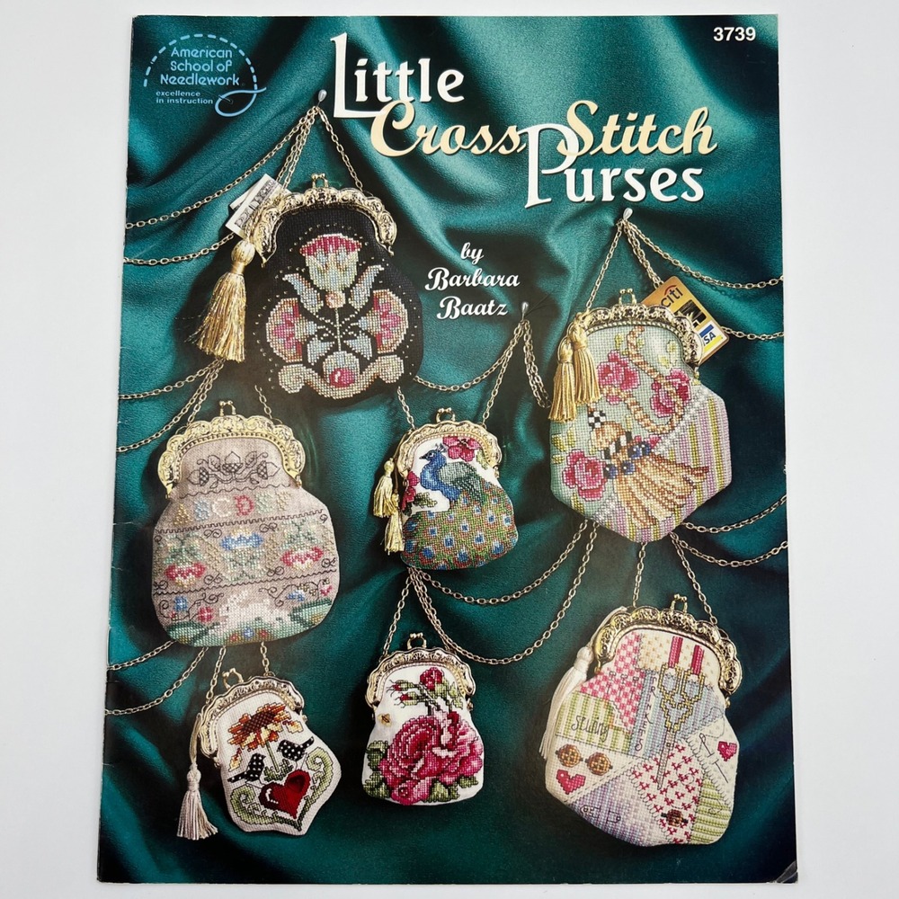 American School of Needlework Little Cross Stitch Purses Book Barbara Baatz 3739